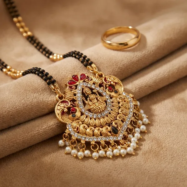 Traditional_White_Bead_Laxmi_Design_Mangalsutra_For_Women_(Mangalsutra_Only)