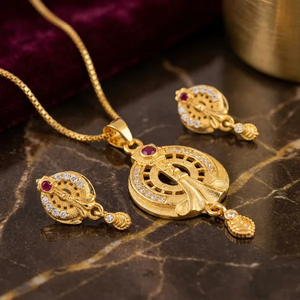 Womens_Fashion_Necklace_Set_With_Matching_Earrings