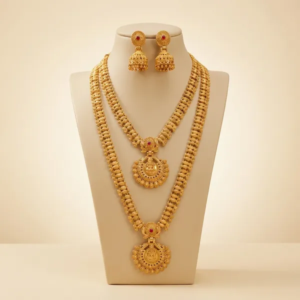 Women_Fashion_Necklace_Set_Combo_With_Matching_Earrings