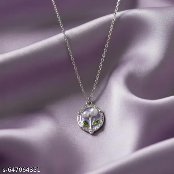 Flower_Design_Purple_Chain_Pendant_for_Women_and_Girls