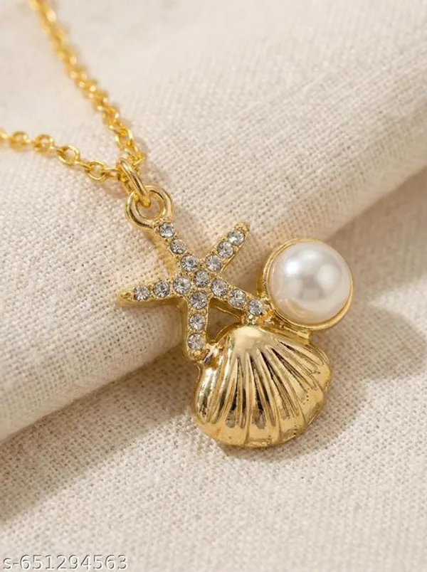 Beach_Necklace_Designer_Pendant_Star_Fish_Chain_For_Women