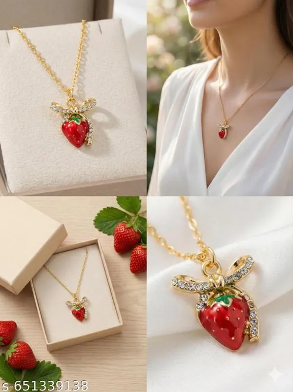 Designer_Pendant_Strawberry_Chain_For_Women