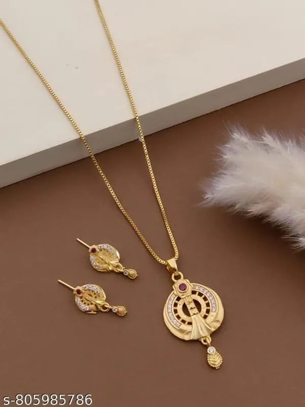 Womens_Fashion_Necklace_Set_With_Matching_Earrings
