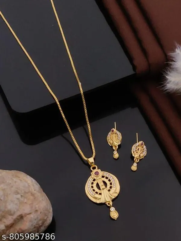 Womens_Fashion_Necklace_Set_With_Matching_Earrings