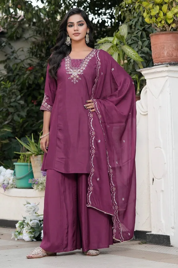 Purple_Roman_Silk_Lachka_Fabrics_Kurta_Set_For_Women