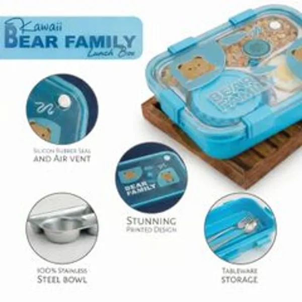 Blue_Bear_Lunch_Box_Stainless_Steel__Bear_Family_Koi_Koi_Kawai_3_Containers