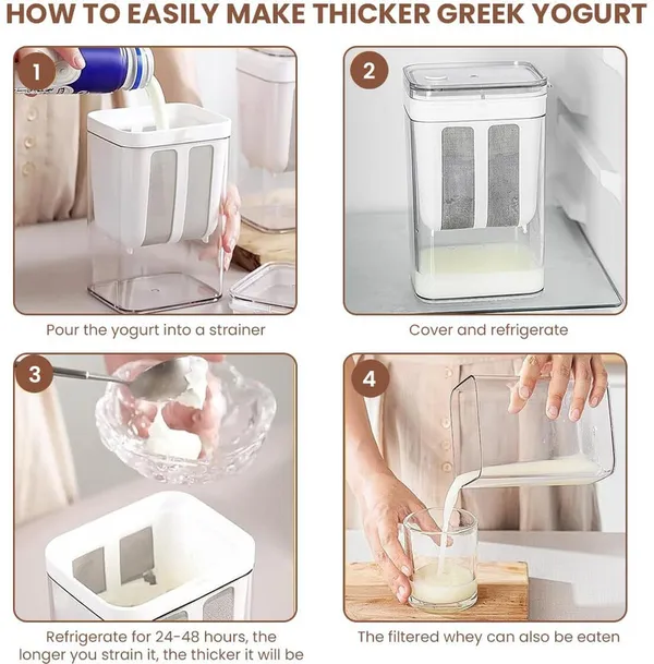 White_Plastic_Kitchenium_Greek_Yogurt_Hung_Curd_Maker_Yogurt_Maker