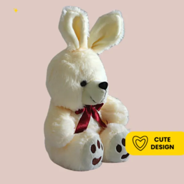 Cream_Polyester_Fabric_Bunny_Soft_With_Paws_Toy