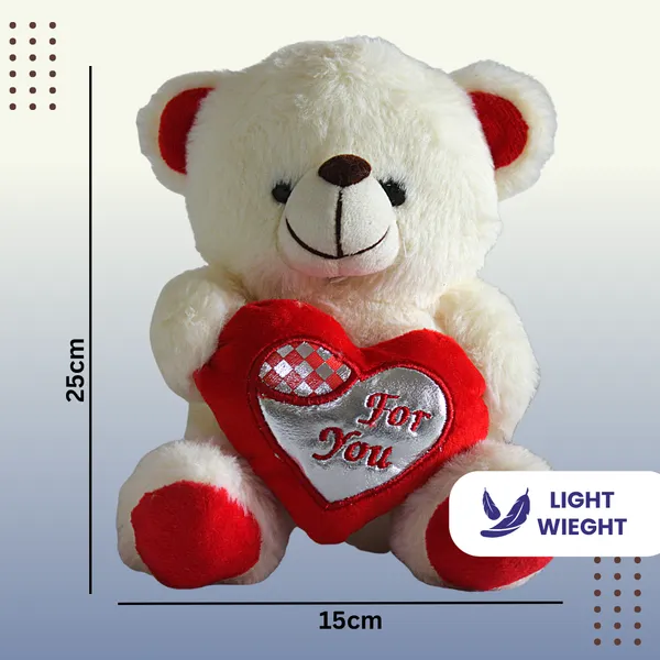 White_Polyester_Fabric_Teddy_Bear_Soft_Toy