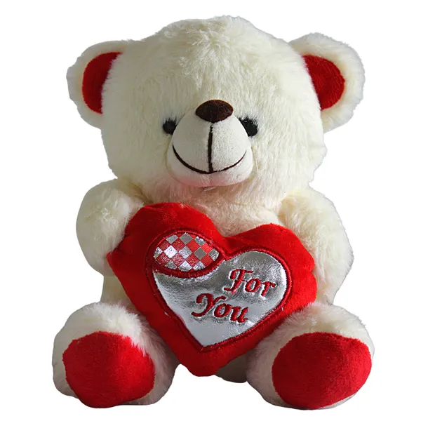 White_Polyester_Fabric_Teddy_Bear_Soft_Toy