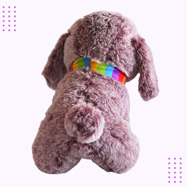 Purple_Polyester_Fabric_Dog_Soft_Toy_For_Kids