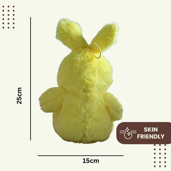 Yellow_Polyester_Fabric_Bunny_Soft_Toy_With_Paws