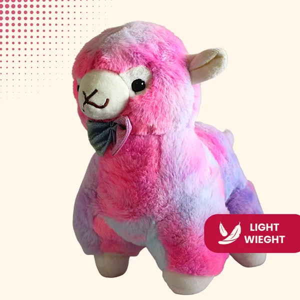 Pink_Polyester_Fabric_Lama_Soft_Toy_For_Kids