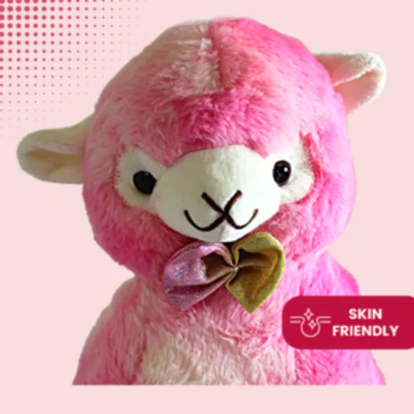 Pink_Polyester_Fabric_Lama_Soft_Toy_For_Kids