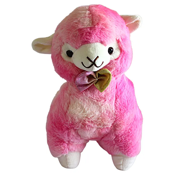 Pink_Polyester_Fabric_Lama_Soft_Toy_For_Kids