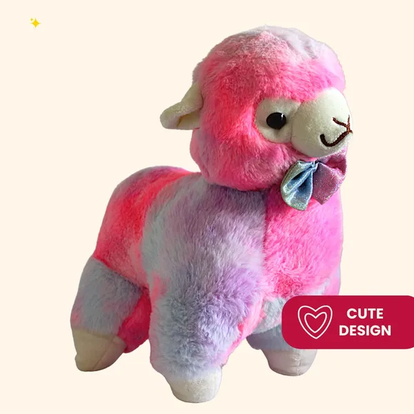 Pink_Polyester_Fabric_Lama_Soft_Toy_For_Kids