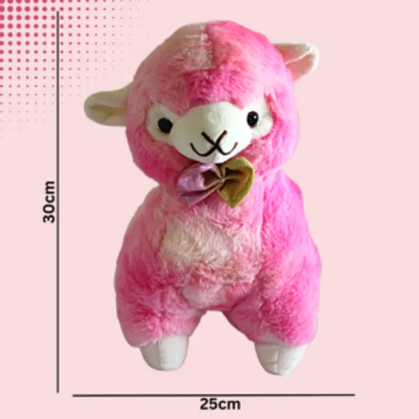 Pink_Polyester_Fabric_Lama_Soft_Toy_For_Kids