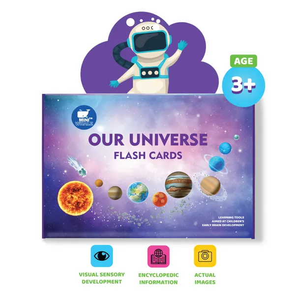 Miniwhale©_Our_Universe_Flash_Cards_For_Kids_3_Years_Above_(Pack_of_32)_-_ASTM,_EN71_&_AUSNZ_Safety_Certified