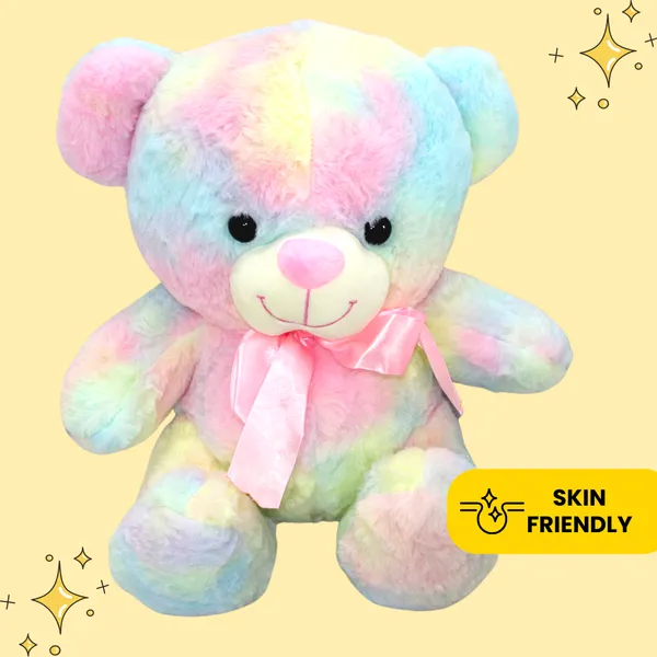 Multicolor_Polyester_Fabric_Teddy_Bear_Cute_Tall_Stuffed_Plushie_Perfect_Soft_Toy_For_Gift