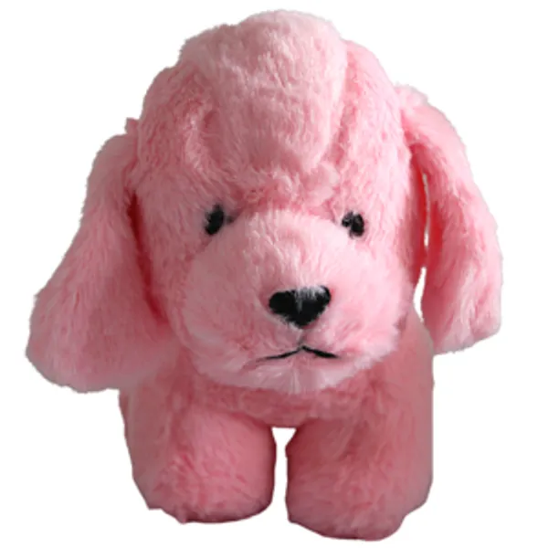 Light_Pink_Polyester_Fabric_Dog_Soft_Toy