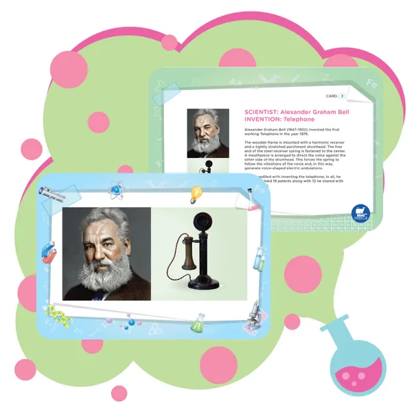 Miniwhale©_Combo_Of_Our_Universe_And_Scientist_And_Their_Inventions_Flash_Cards_For_Kids_(Pack_of_64)_-_ASTM,_EN71_&_AUSNZ_Safety_Certified