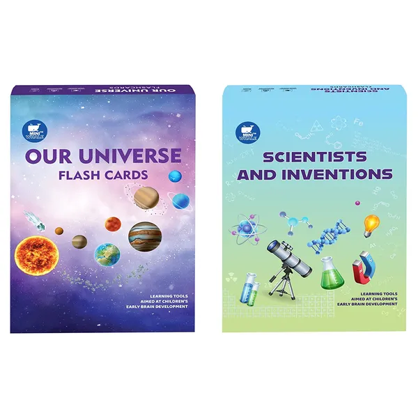 Miniwhale©_Combo_Of_Our_Universe_And_Scientist_And_Their_Inventions_Flash_Cards_For_Kids_(Pack_of_64)_-_ASTM,_EN71_&_AUSNZ_Safety_Certified