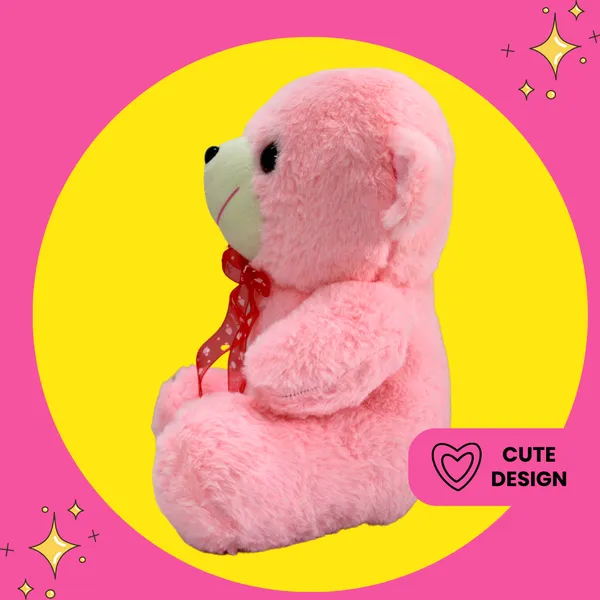Pink_Polyester_Fabric_Teddy_Bear_Soft_Cute_Tall_Stuffed_Plushie_Perfect_Toy_For_Gift_Shopping