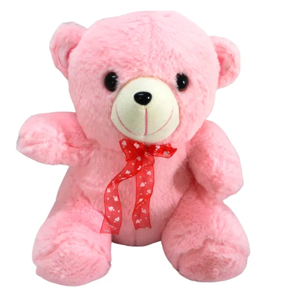 Pink_Polyester_Fabric_Teddy_Bear_Soft_Cute_Tall_Stuffed_Plushie_Perfect_Toy_For_Gift_Shopping