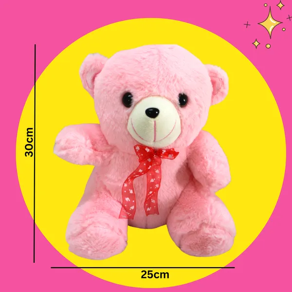Pink_Polyester_Fabric_Teddy_Bear_Soft_Cute_Tall_Stuffed_Plushie_Perfect_Toy_For_Gift_Shopping