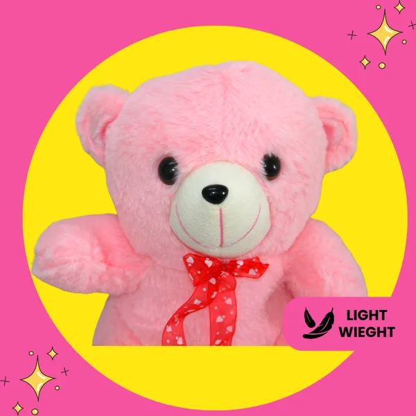 Pink_Polyester_Fabric_Teddy_Bear_Soft_Cute_Tall_Stuffed_Plushie_Perfect_Toy_For_Gift_Shopping
