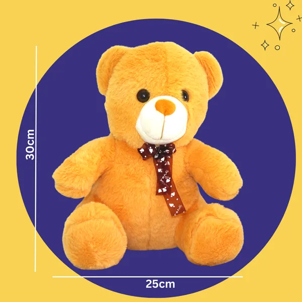 Mustard_Yellow_Polyester_Fabric_Teddy_Bear_Cute_Tall_Stuffed_Plushie_Perfect_Soft_Toy_For_Gift_Shopping
