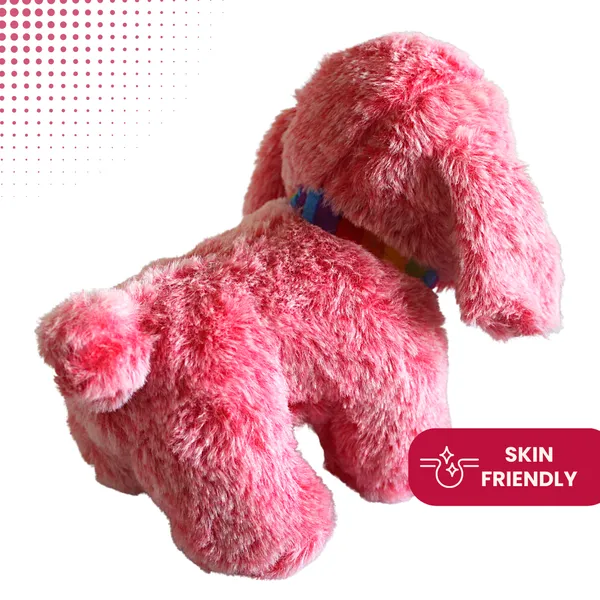 Pink_Polyester_Fabric_Dog_Soft_Toy_For_Kids