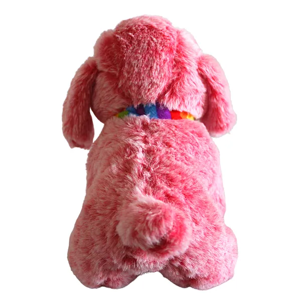 Pink_Polyester_Fabric_Dog_Soft_Toy_For_Kids