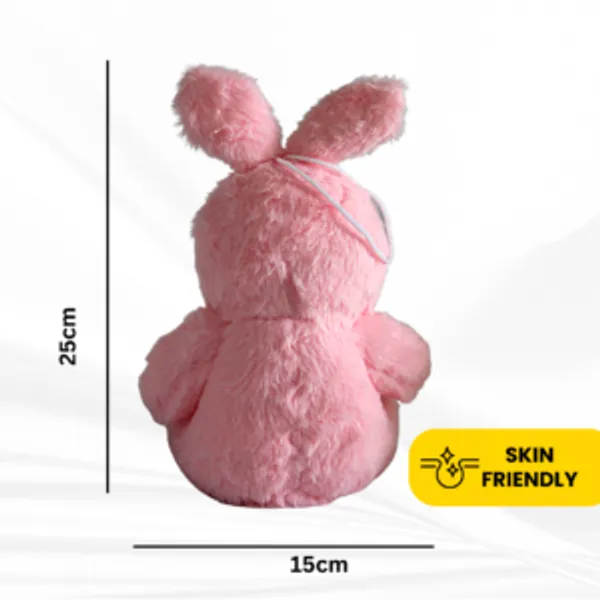 Pink_Polyester_Fabric_Bunny_Soft_Toy_With_Paws