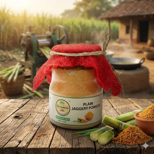 The_Gudwala_Pure_Natural_Jaggery_Powder_(400g)
