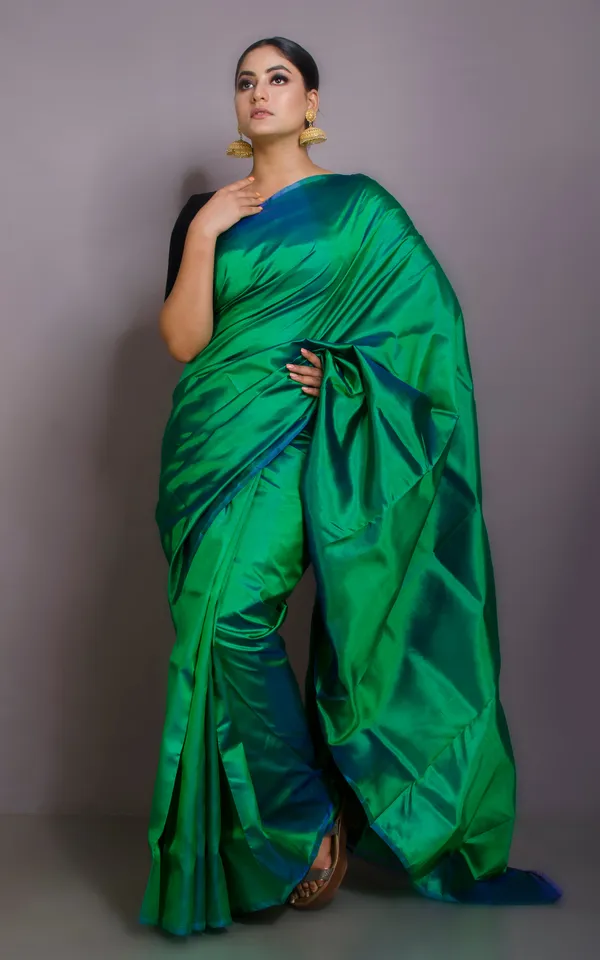 Soft_Woven_Bishnupuri_Katan_Silk_Saree_In_Green