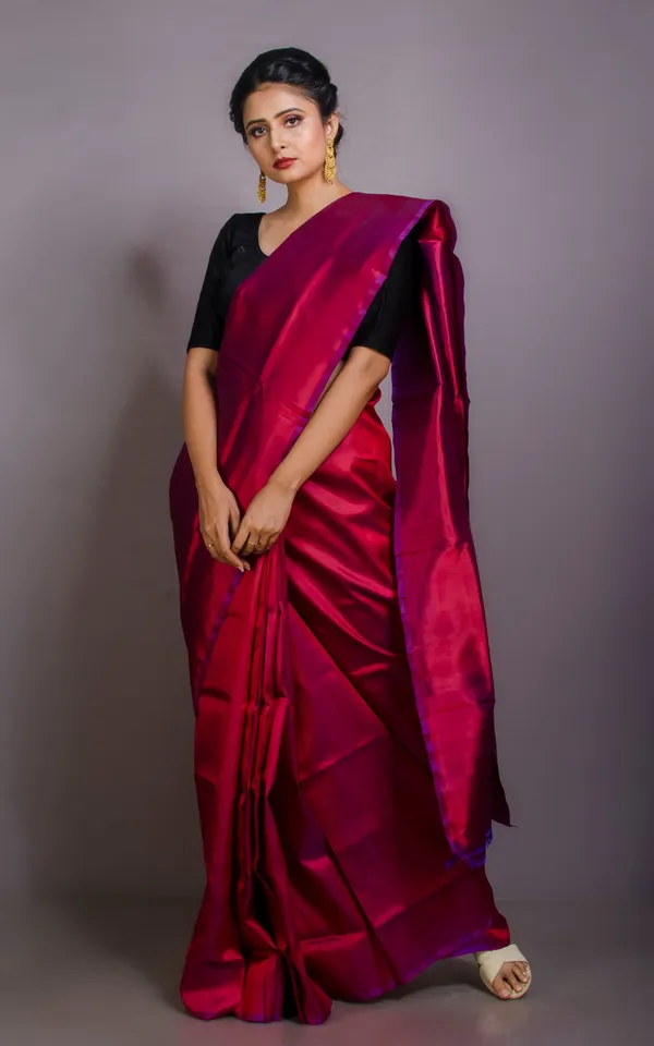 Soft_Woven_Bishnupuri_Katan_Silk_Saree_In_Maroon