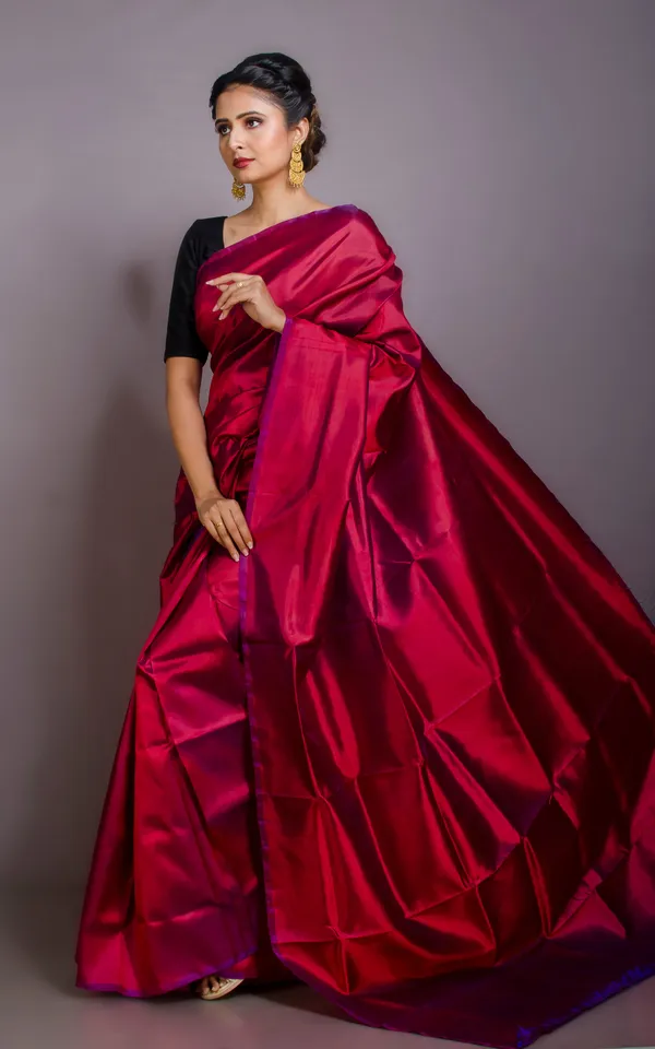 Soft_Woven_Bishnupuri_Katan_Silk_Saree_In_Maroon