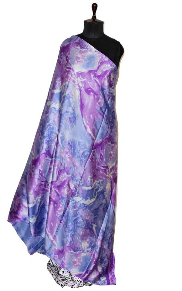 Printed_Soft_Crepe_Silk_Saree_In_Off_White_Black_Violet_And_Blue