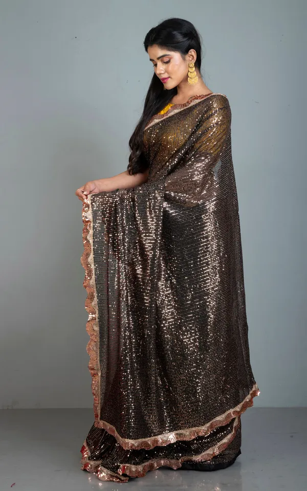 Contrast_Sequin_Nakshi_Border_Italian_Net_With_Sequin_Woven_Bollywood_Sarees_In_Black_And_Copper