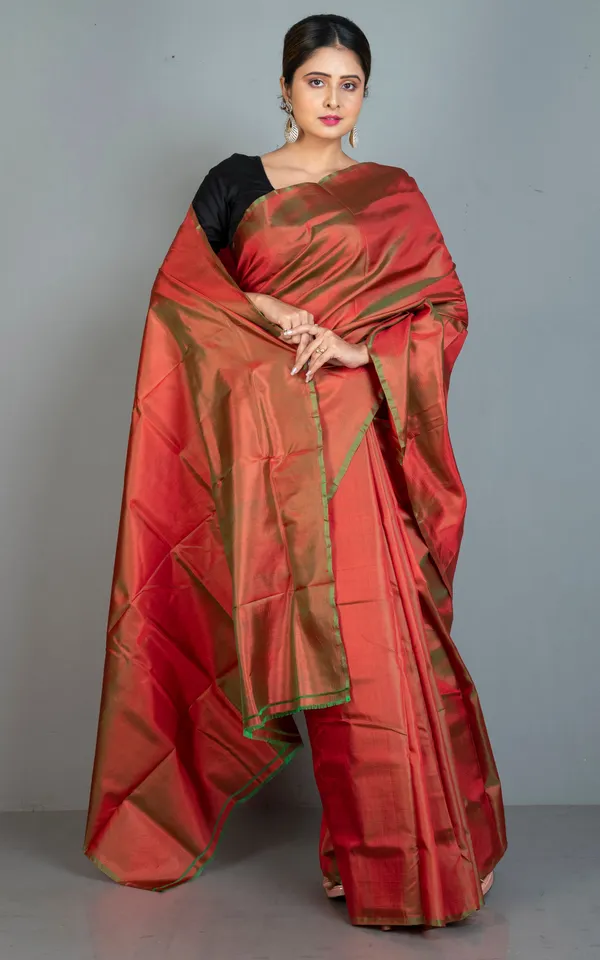 Soft_Woven_Bishnupuri_Katan_Silk_Saree_In_Rustic_Red