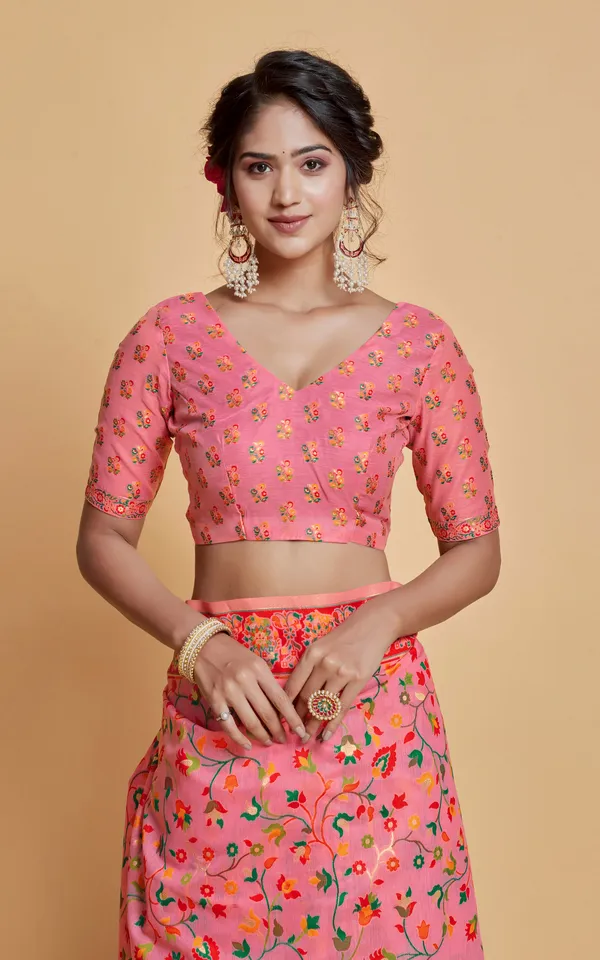 Kashmiri_Modal_Silk_Woven_Kani_Saree_In_Pink_Red_And_Multicolor