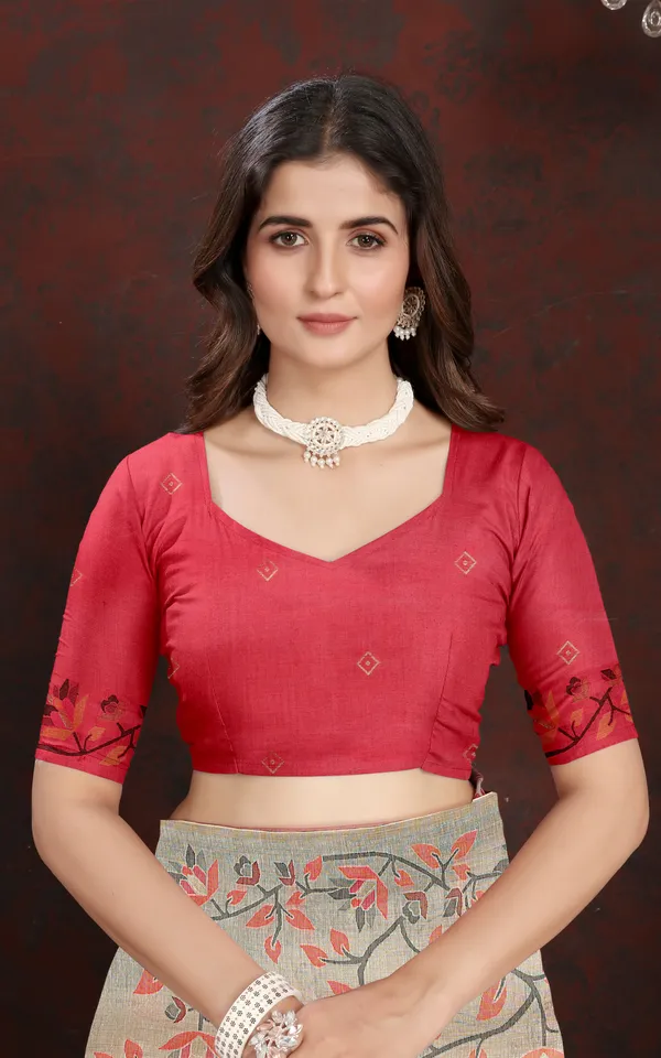 Tantuja_Inspired_Traditional_Floral_Nakshi_Jaal_Work_Soft_Jamdani_Saree_In_Beige_Orange_Black_And_Multicolor