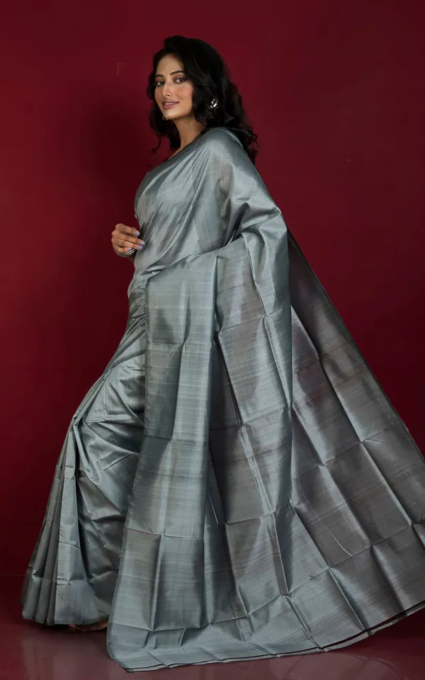 Soft_Woven_Bishnupuri_Katan_Silk_Saree_In_Slate_Grey