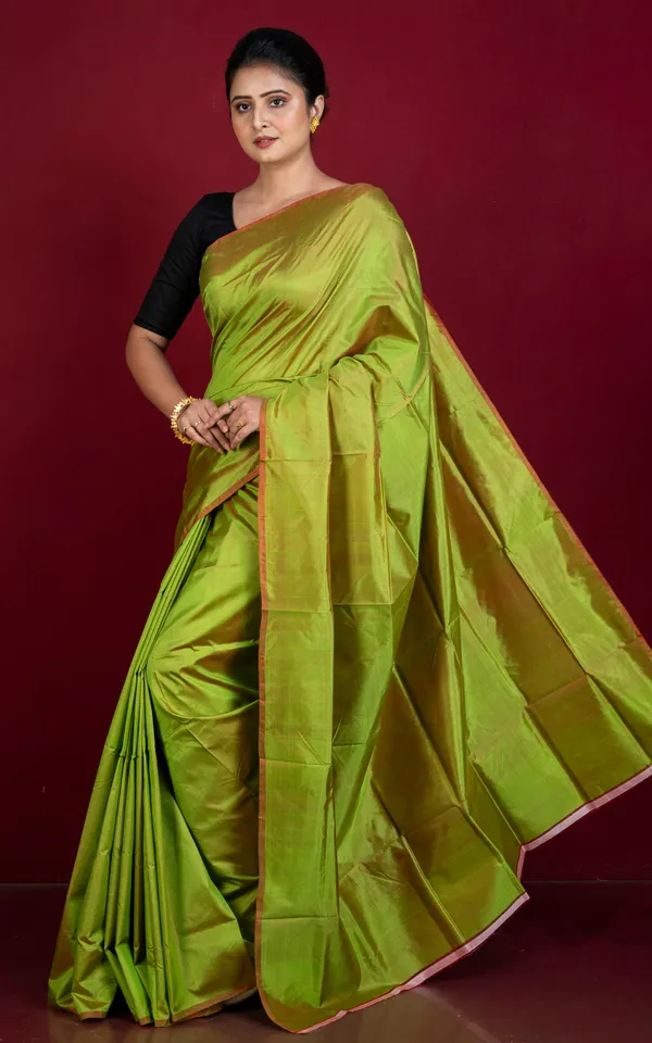 Soft_Woven_Bishnupuri_Katan_Silk_Saree_In_Bamboo_Grass_Green