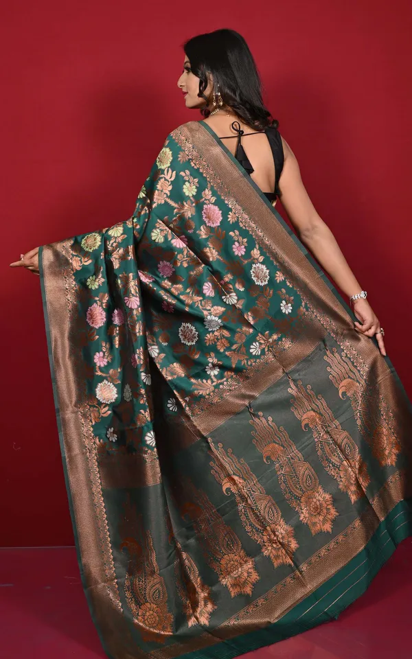 Traditional_Jaal_Meenakari_Nakshi_Motif_Work_Softy_Katan_Silk_Saree_In_Kaitoke_Green_Antique_Golden_And_Multicolor
