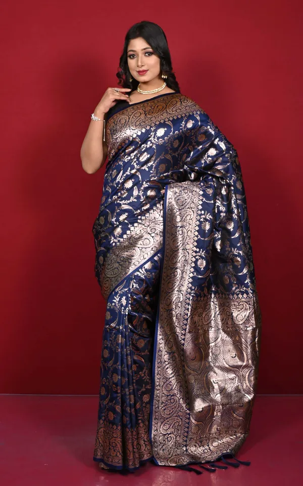 Traditional_Jaal_Meenakari_Nakshi_Motif_Work_Softy_Katan_Silk_Saree_In_Midnight_Blue_And_Antique_Golden