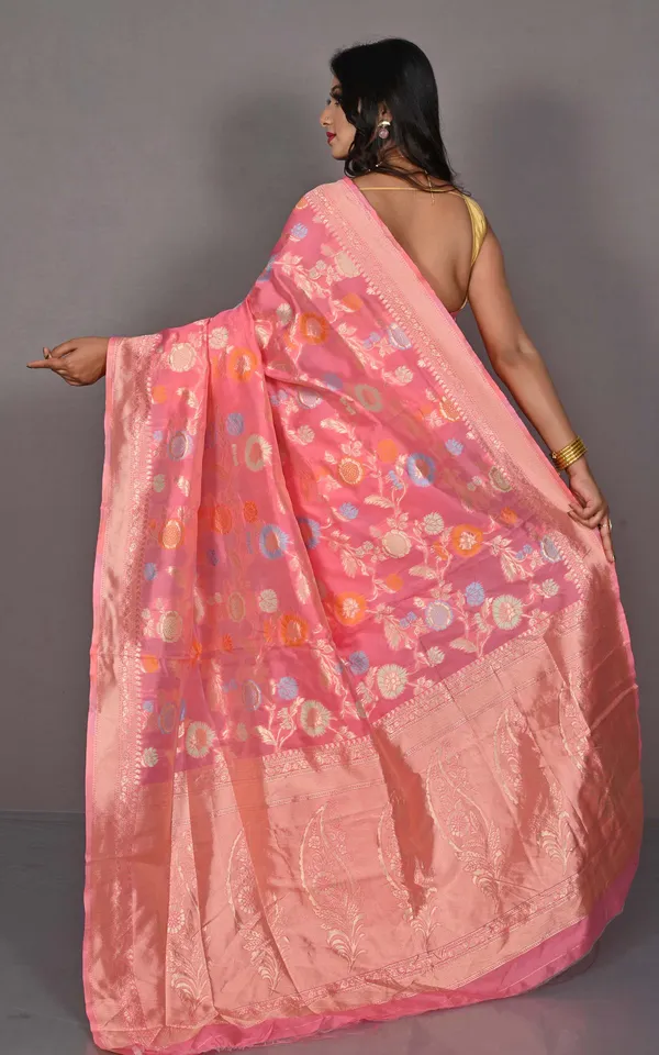 Traditional_Jaal_Meenakari_Nakshi_Motif_Work_Softy_Katan_Silk_Saree_In_Rose_Bud_Golden_And_Multicolor