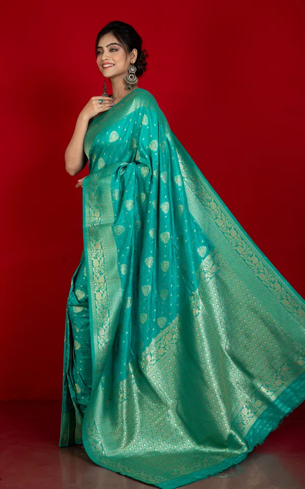 Traditional_Nakshi_Motif_Work_Softy_Dola_Katan_Silk_Saree_In_Seagreen_And_Antique_Golden