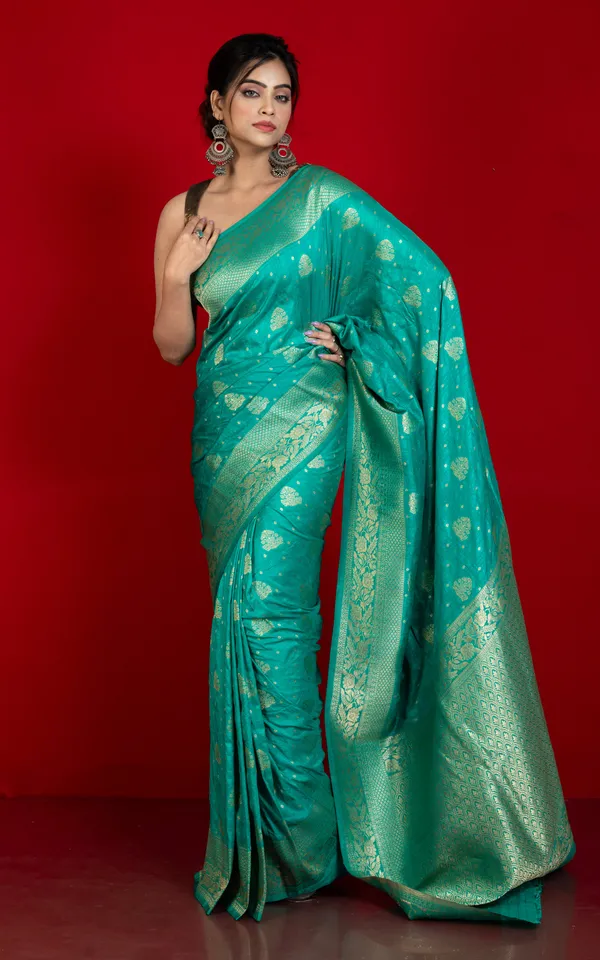 Traditional_Nakshi_Motif_Work_Softy_Dola_Katan_Silk_Saree_In_Seagreen_And_Antique_Golden